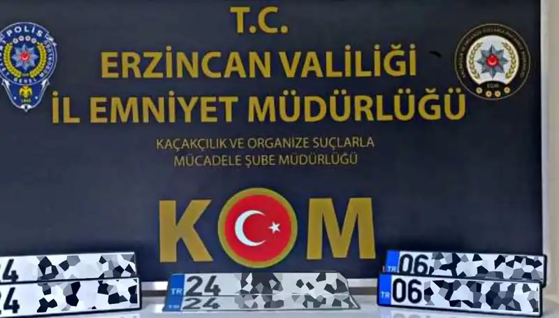 Erzincan’da APP Plaka Operasyonu: Sahte Belgelere Şok Baskın!