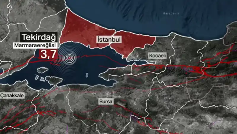 Marmara Denizi’nde Sarsıcı Deprem: 3,7 Büyüklüğünde Hissetti!