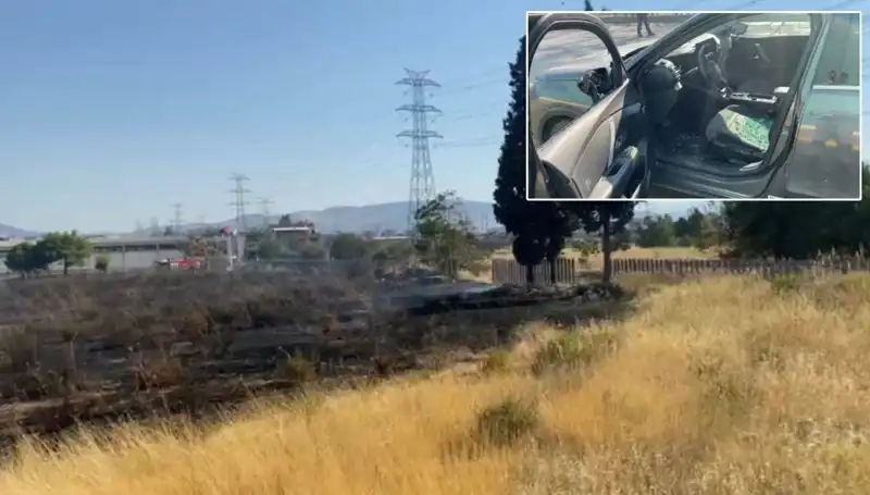 İzmir'de Otluk Alanda Yangın, AVM Otoparkını Tehdit Ediyor!