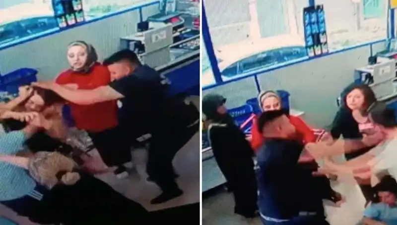 Markette Şok Edici Olay: Kadına Saldırı Anları Kamerada