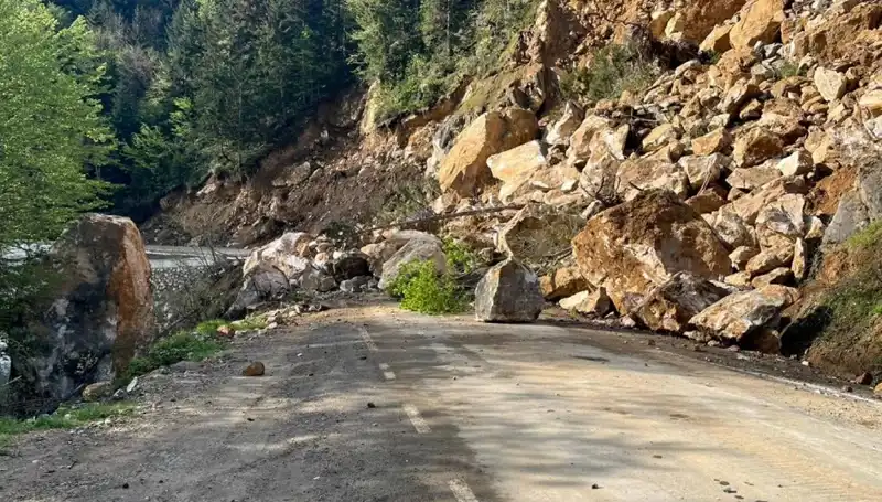 Giresun'da Heyelan Alarmı: Yol Ulaşımı Kesildi, Tedirgin Bekleyiş Başladı!