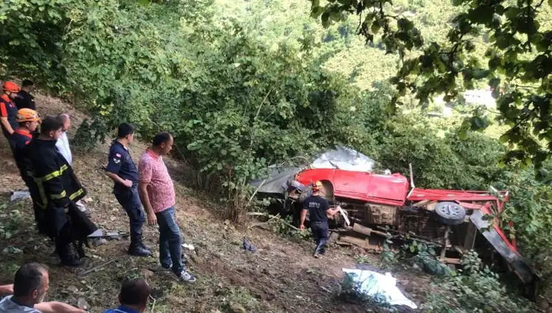 Fındık İşçilerini Taşıyan Araç Şarampole Yuvarlandı! Korkunç Kaza Detayları