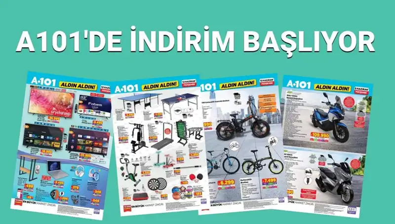 A101'in 12 Haziran Aktüel Kataloğu: Beyaz Eşya ve Elektronik Ürünler Fırsatlarla Dolu!