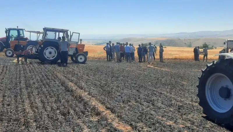 Yozgat'ta 100 Dönüm Tarım Arazisi Kül Oldu: Hasat Zamanı Felaketle Sona Erdi