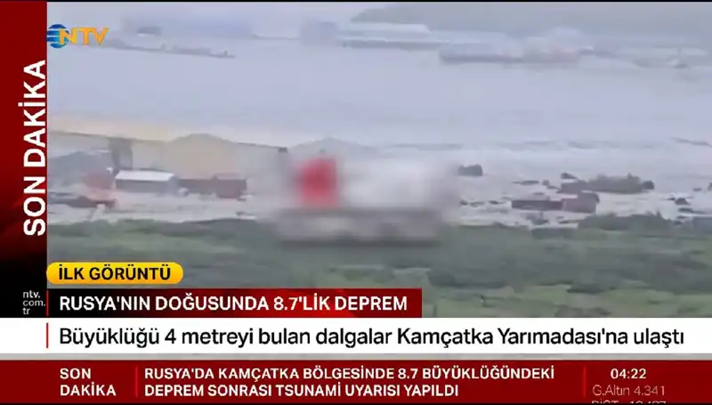 Kamçatka'da Tsunami Alarmı: İlk Dalga Sahil Çizgisine Ulaştı